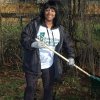 05Raking yard